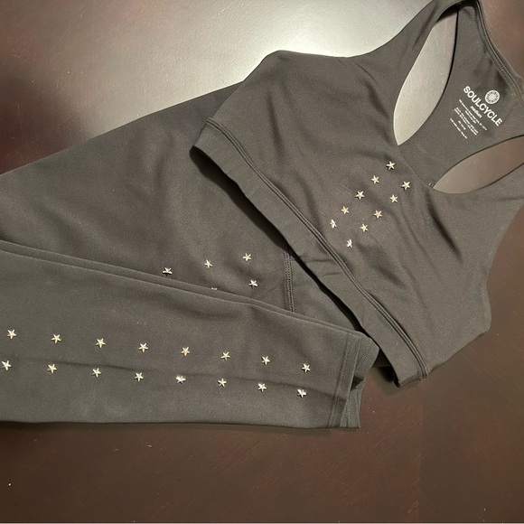 SoulCycle 2pc Workout Set Sports Bra & Leggings - Picture 1 of 4